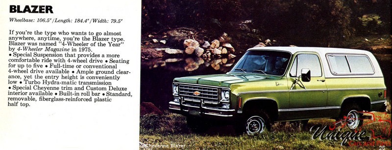 1976 Chevrolet Full-Line Brochure Page 1